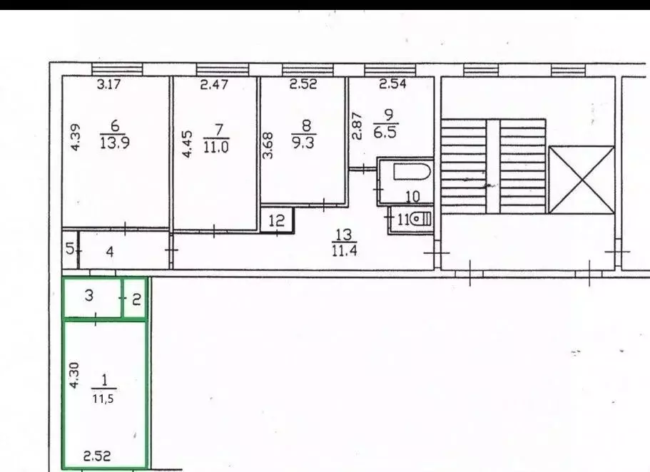 Комната Ленинградская область, Всеволожск Ленинградская ул., 11 (11.5 ... - Фото 2
