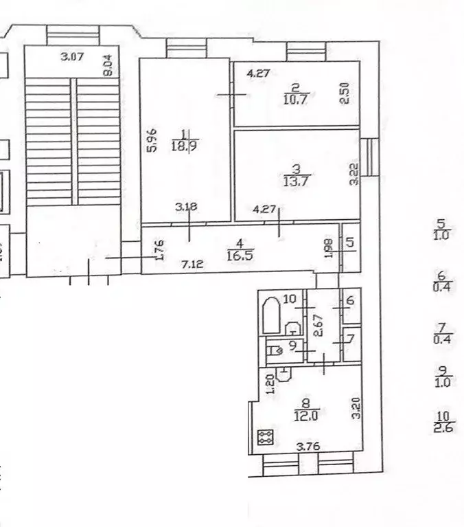 3-к кв. Санкт-Петербург 2-я Красноармейская ул., 16 (77.2 м) - Фото 1