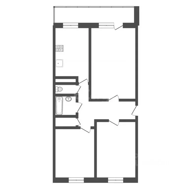 3-к кв. Тульская область, Богородицк Пушкинская ул., 14 (59.3 м) - Фото 2