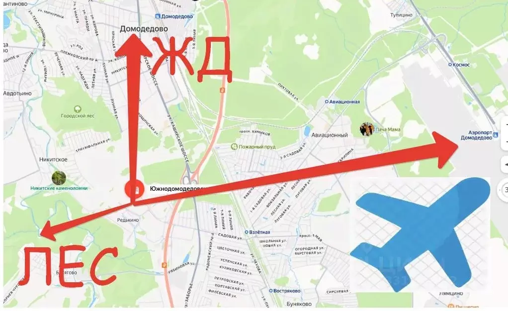 3-к кв. Московская область, Домодедово Южный мкр, ул. ... - Фото 1