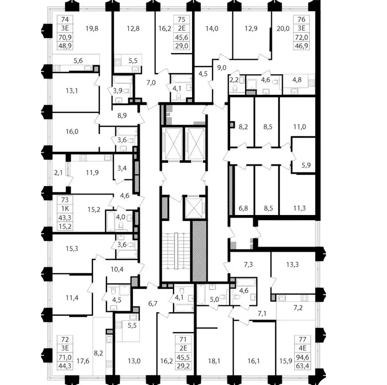 3-к кв. Москва Петровский Парк 2 жилой комплекс (94.6 м) - Фото 1