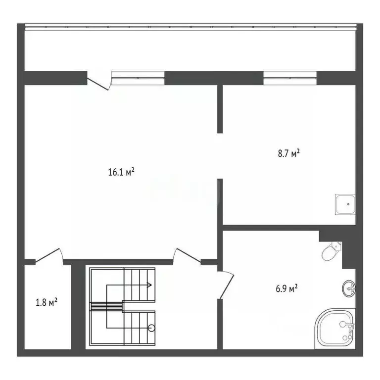 2-к кв. Красноярский край, Красноярск Взлетка мкр, ул. Батурина, 7 ... - Фото 2