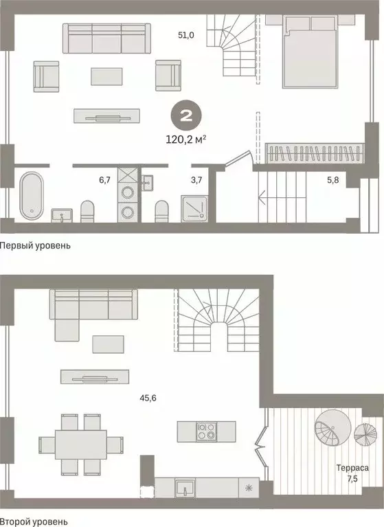 1-к кв. Ханты-Мансийский АО, Сургут Пролетарский просп., с9 (120.23 м) - Фото 0