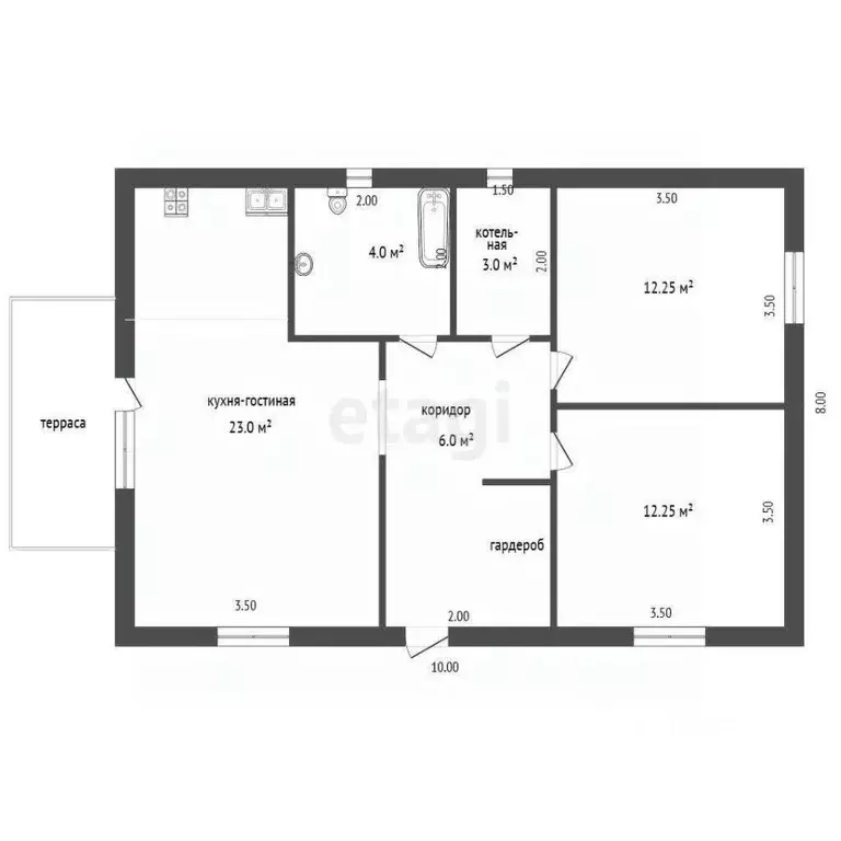 Дом в Тюменская область, Тюменский муниципальный округ, с. Борки  (70 ... - Фото 2