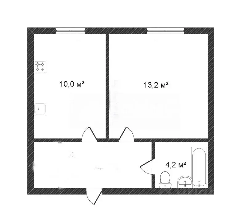 1-к кв. Ямало-Ненецкий АО, Новый Уренгой Советский мкр, 3/3 (33.0 м) - Фото 1