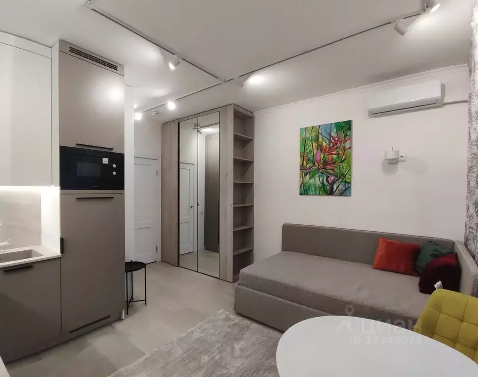 Студия Москва ул. Берзарина, 32А (23.7 м) - Фото 1