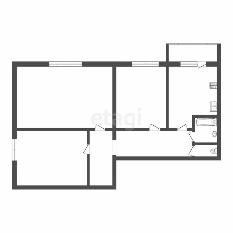 3-комнатная квартира: Саранск, улица Комарова, 13к1 (85.4 м) - Фото 1