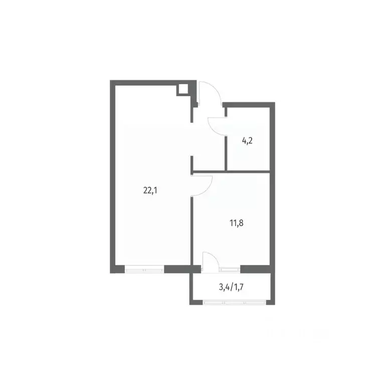 1-к кв. Калининградская область, Гурьевск Риверпарк жилой комплекс ... - Фото 1