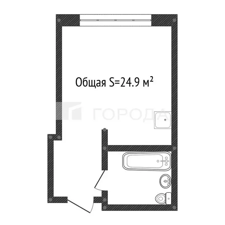 Квартира-студия: Москва, Новоданиловская набережная, 8к3 (24.9 м) - Фото 0