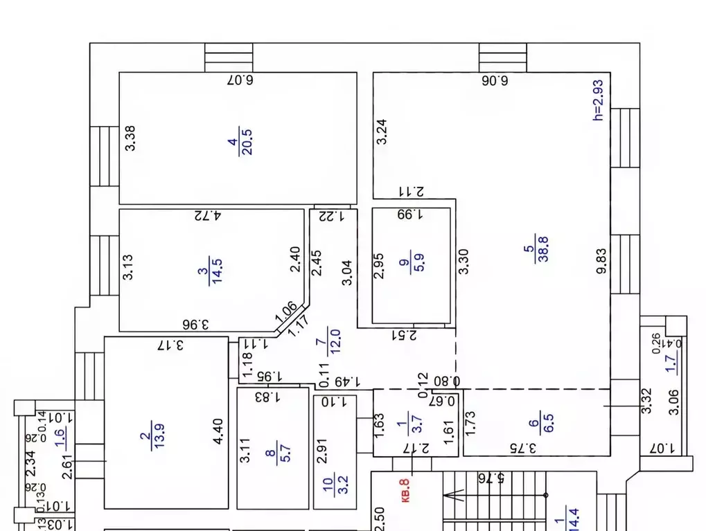 3-к кв. Кировская область, Киров ул. Герцена, 24 (124.7 м) - Фото 1