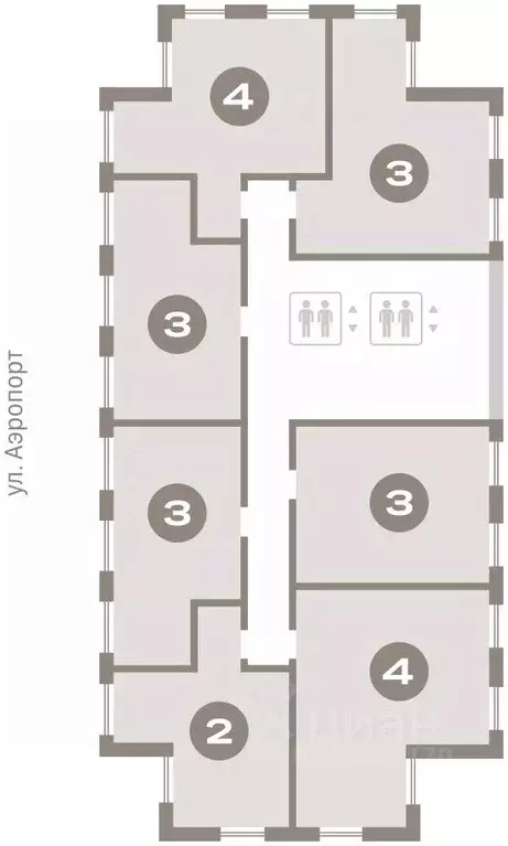 3-к кв. Новосибирская область, Новосибирск ул. Аэропорт, 88 (122.98 м) - Фото 1