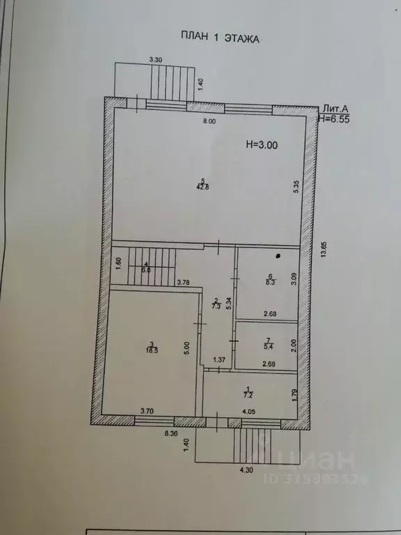 Дом в Волгоградская область, Волжский Набережная ул., 10А/3 (280 м) - Фото 1