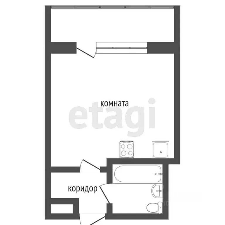 Студия Тюменская область, Тюмень Олимпийская ул., 24 (17.6 м) - Фото 2