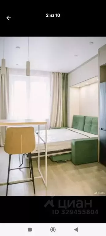 Студия Санкт-Петербург ул. Плесецкая, 10 (23.0 м) - Фото 1