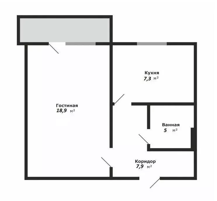1-комнатная квартира: Балашиха, улица Твардовского, 12 (36.4 м) - Фото 1