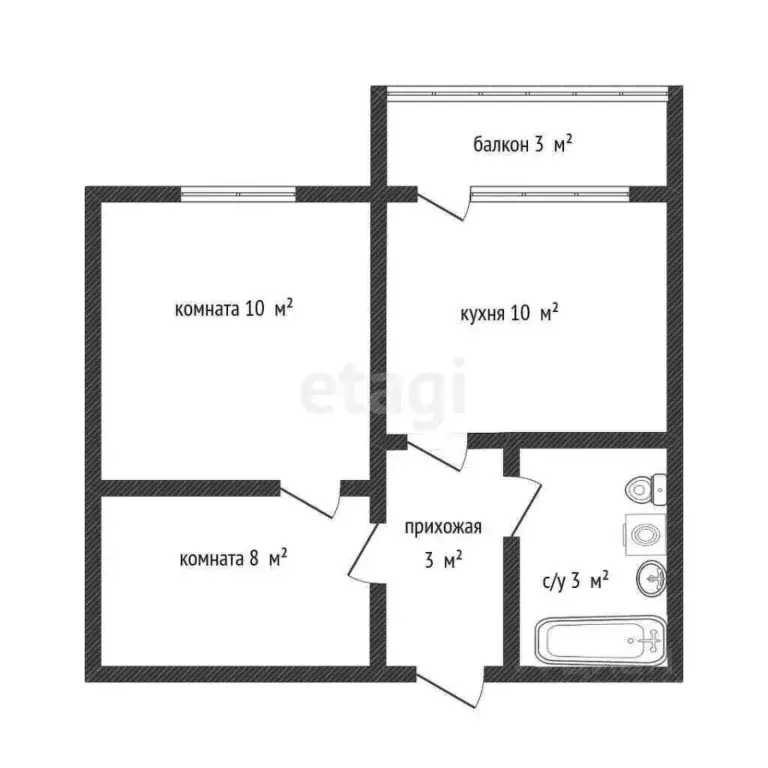 2-к кв. Краснодарский край, Новороссийск ул. Видова, 214 (38.0 м) - Фото 1