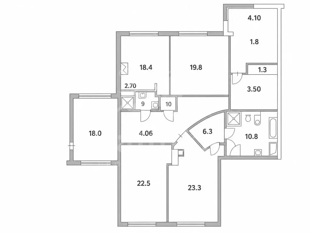 5-комнатная квартира: Москва, улица Маршала Соколовского, 5 (172 м) - Фото 1