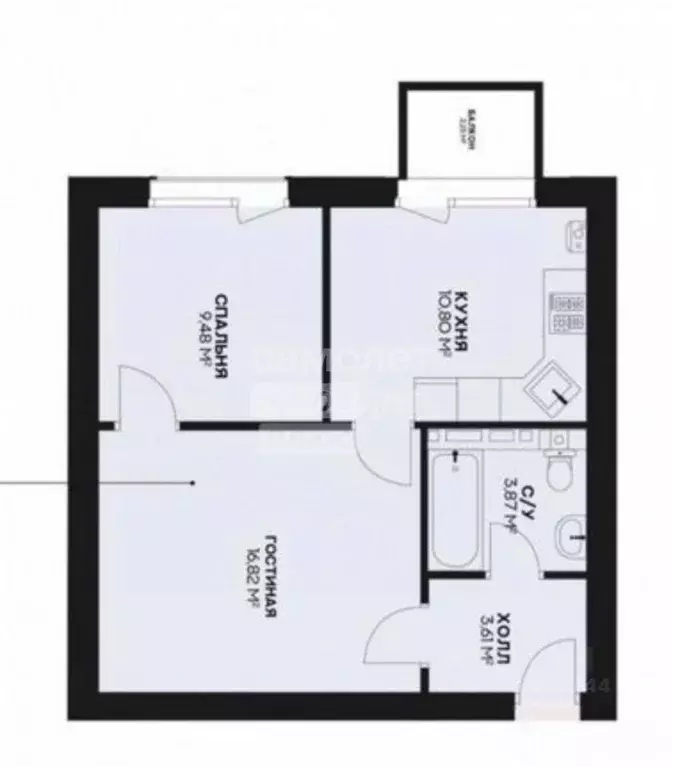 2-к кв. Дагестан, Дербент пер. Карла Маркса, 59А (49.7 м) - Фото 2