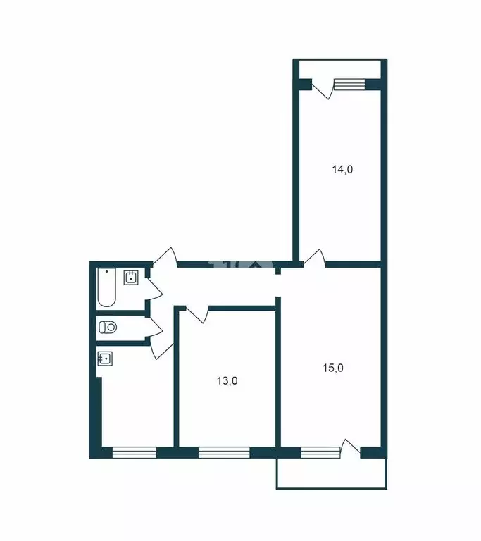 1-комнатная квартира: Новосибирск, Ленинский район, микрорайон ... - Фото 1