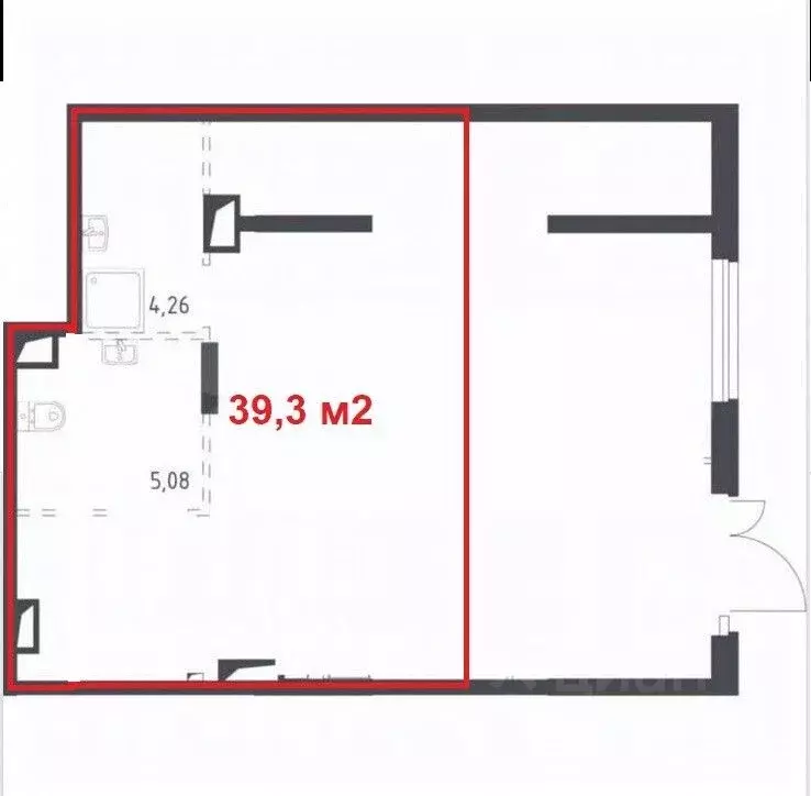 Помещение свободного назначения в Москва пер. Любучанский, 1к4 (39 м) - Фото 2