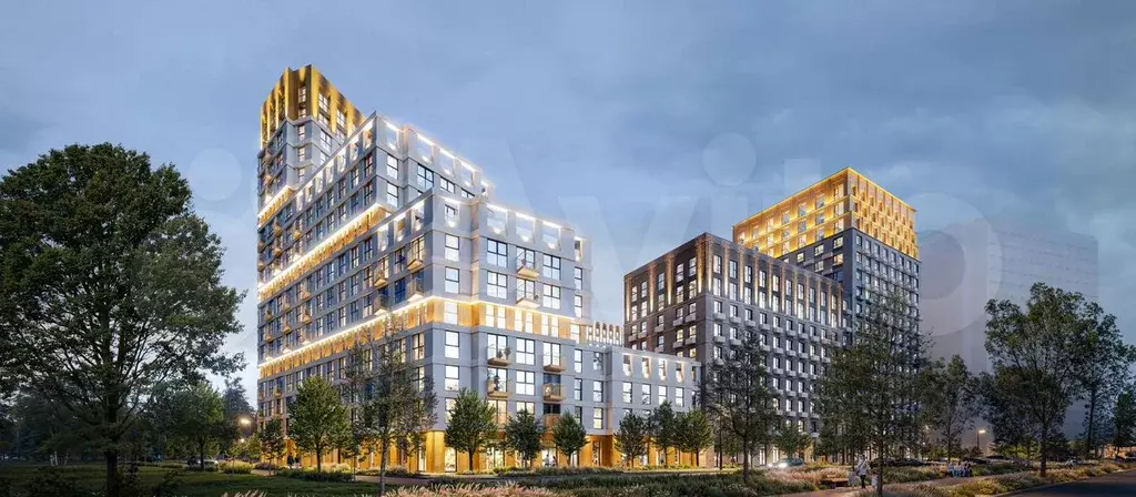 2-к. квартира, 59,7 м, 12/22 эт. - Фото 1