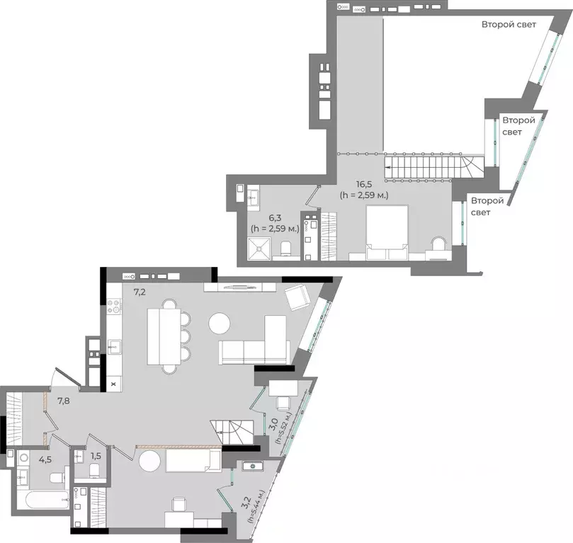 2-к кв. Удмуртия, Ижевск Северо-Западный жилрайон, 2-й мкр, Новый ... - Фото 1