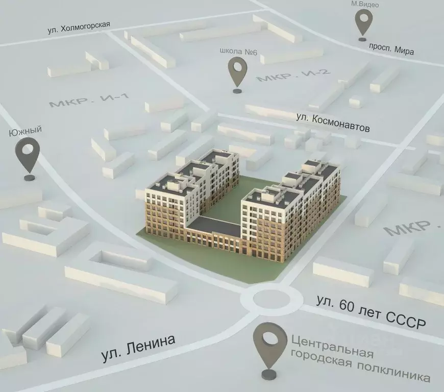 Студия Ямало-Ненецкий АО, Ноябрьск И мкр,  (31.55 м) - Фото 1