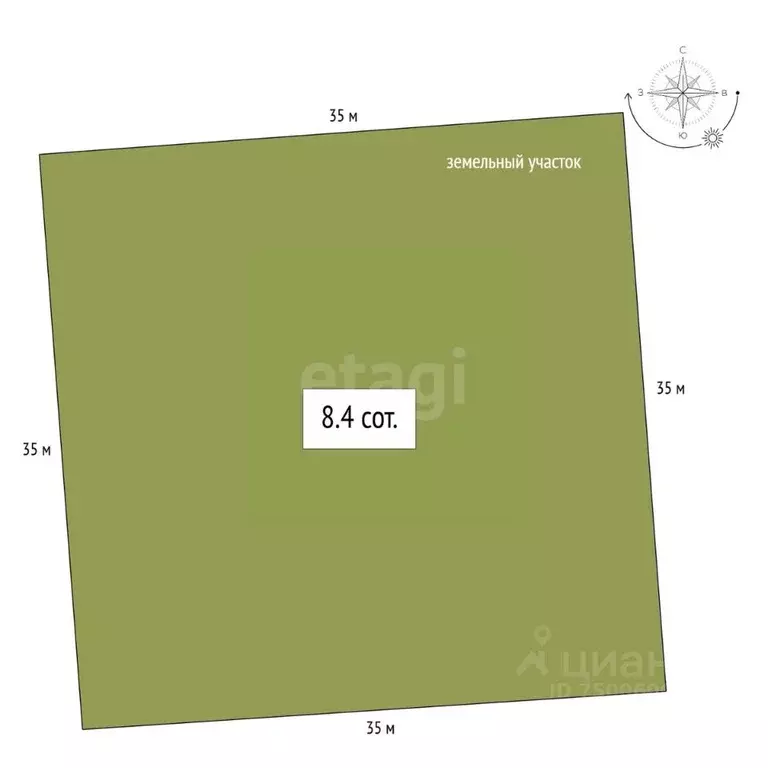 Участок в Алтайский край, Советский район, с. Платово Молодежная ул. ... - Фото 2