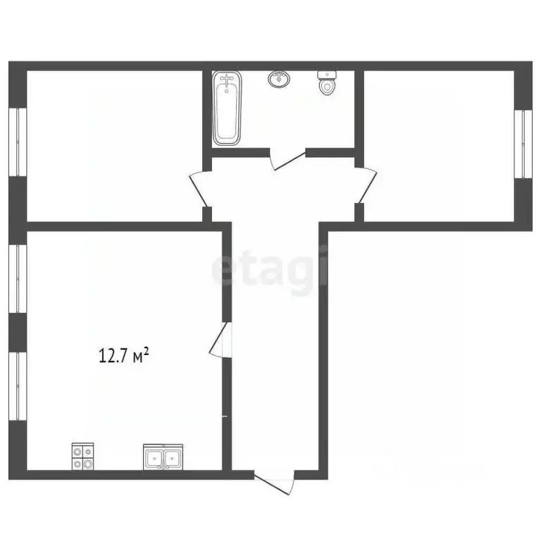 3-к кв. Вологодская область, Вологда Прилуки мкр, ул. Колхозная, 60А ... - Фото 2