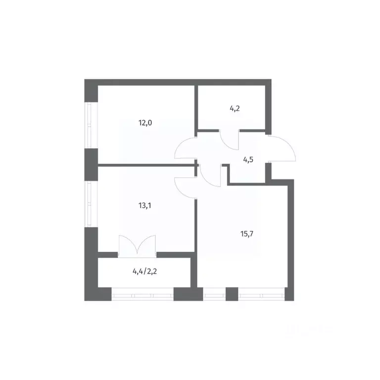 2-к кв. Ленинградская область, Ломоносовский район, Аннинское ... - Фото 1