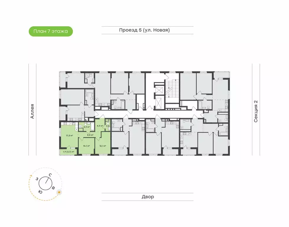 2-комнатная квартира: Екатеринбург, микрорайон Академический, 20-й ... - Фото 1