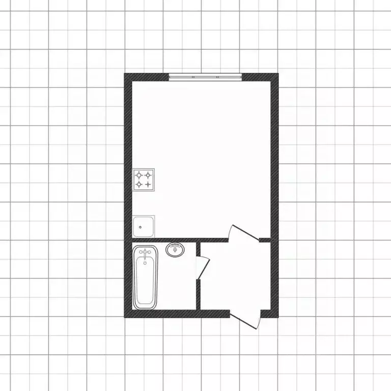 Студия Белгородская область, Белгород Донецкая ул., 79Ак6 (20.8 м) - Фото 2