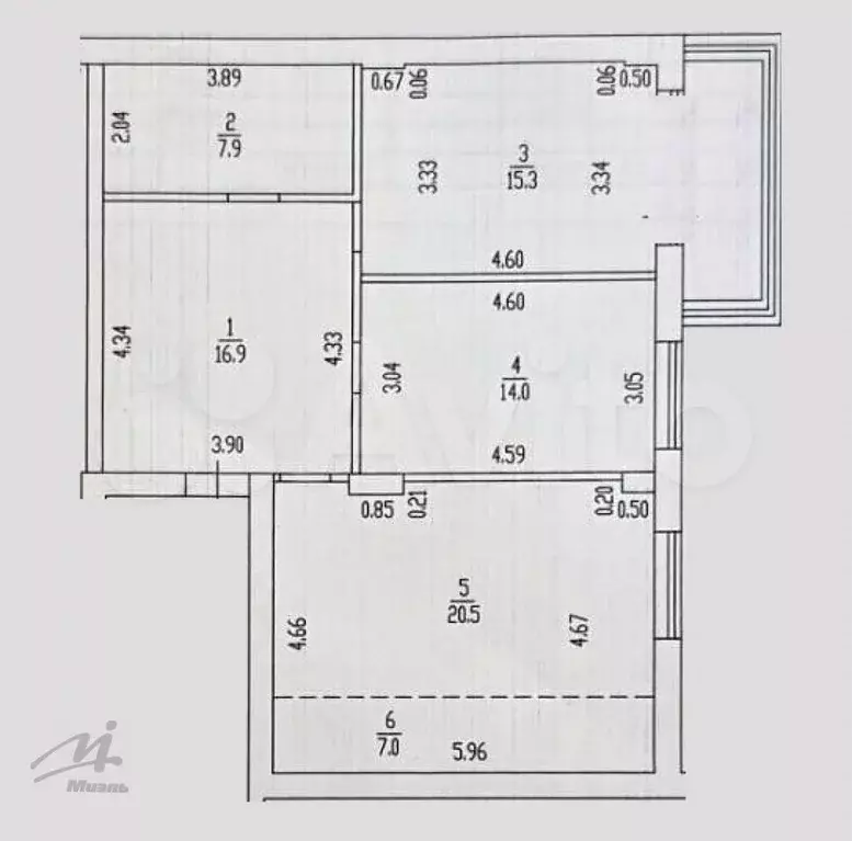 3-к. квартира, 81,6 м, 3/10 эт. - Фото 0
