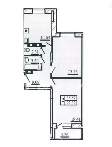 2-к кв. Московская область, Ивантеевка Пушкинский городской округ, ул. ... - Фото 2