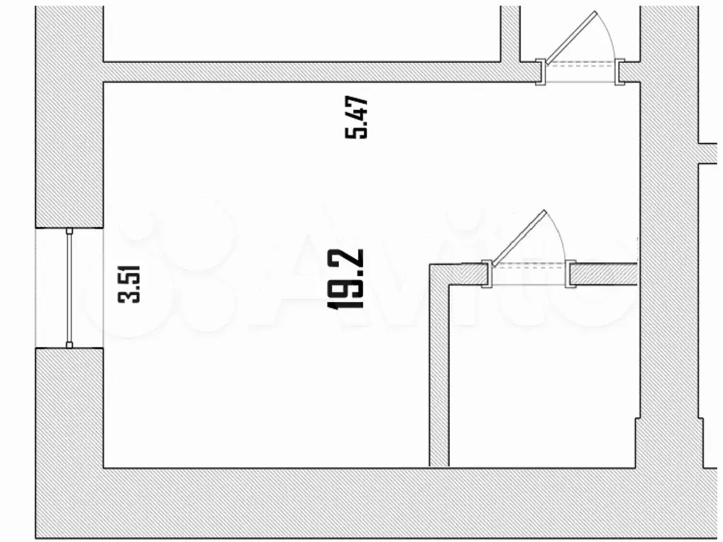 Апартаменты-студия, 19,2 м, 1/9 эт. - Фото 0