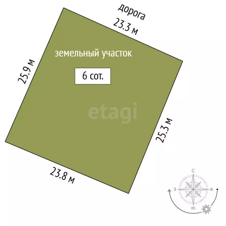 Участок в Пионерское, улица Абдурашита Медиева (6 м) - Фото 1