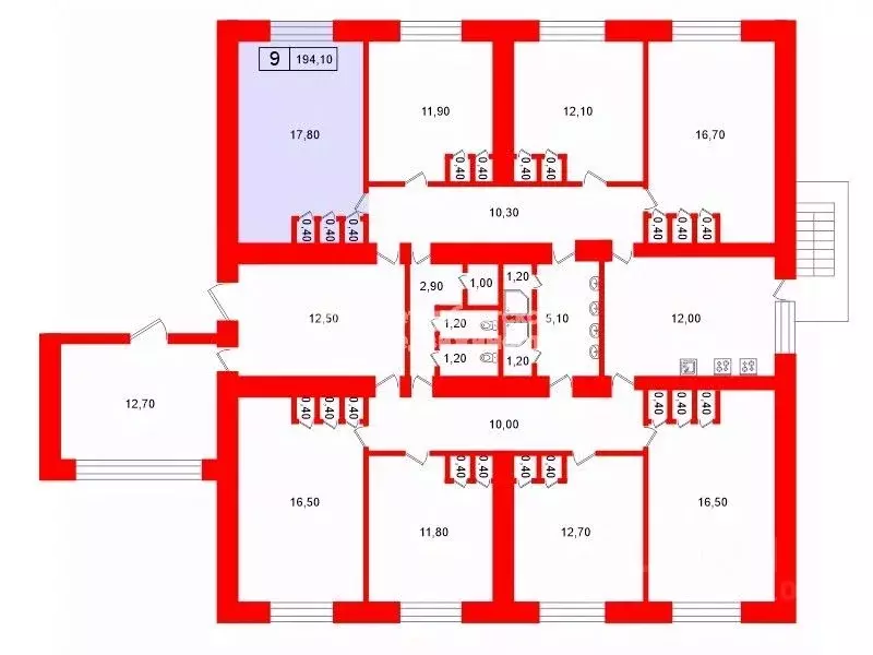 Комната Санкт-Петербург ул. Демьяна Бедного, 24к1 (17.8 м) - Фото 2