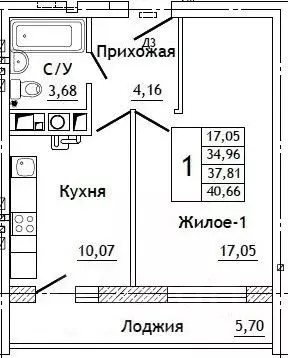 1-к кв. Смоленская область, Смоленский муниципальный округ, д. ... - Фото 0