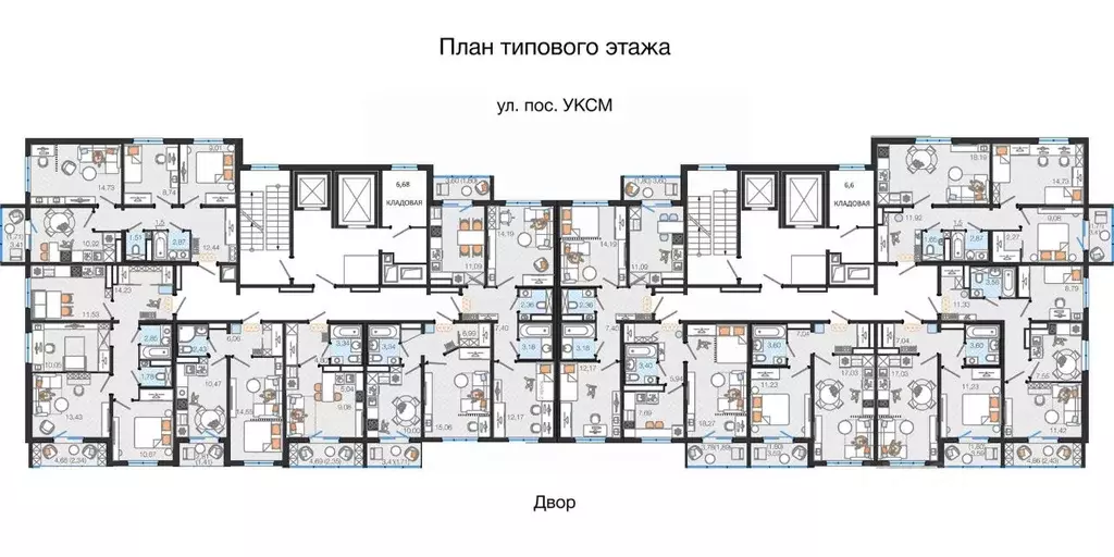 3-к кв. Ульяновская область, Ульяновск ул. Хваткова, 2Вк1 (62.42 м) - Фото 1