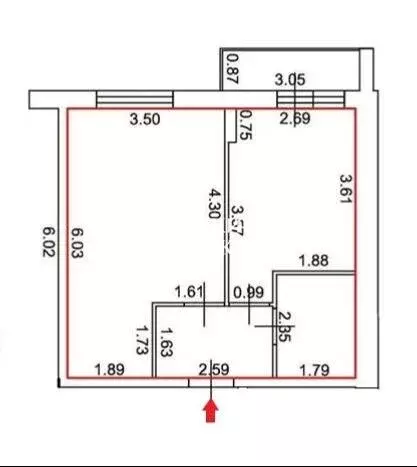 1-комнатная квартира: Мурино, Охтинская аллея, 14 (37.6 м) - Фото 2