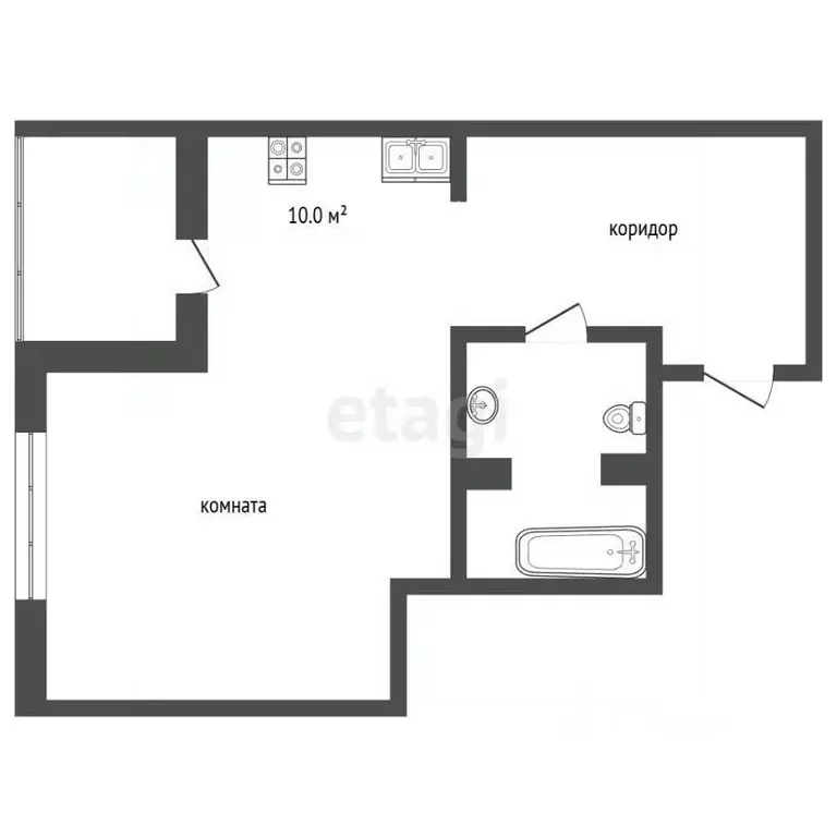 1-к кв. Москва ул. Перерва, 72 (45.2 м) - Фото 2