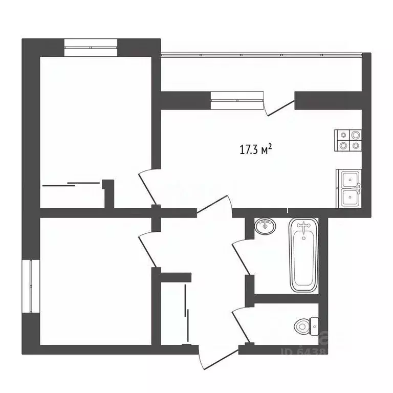 3-к кв. Алтайский край, Новоалтайск ул. Титова, 8 (53.0 м) - Фото 2