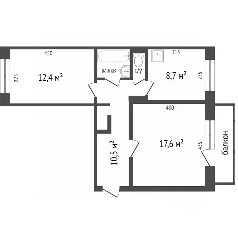 2-к кв. Красноярский край, Красноярск Северный мкр, ул. Шумяцкого, 7 ... - Фото 2