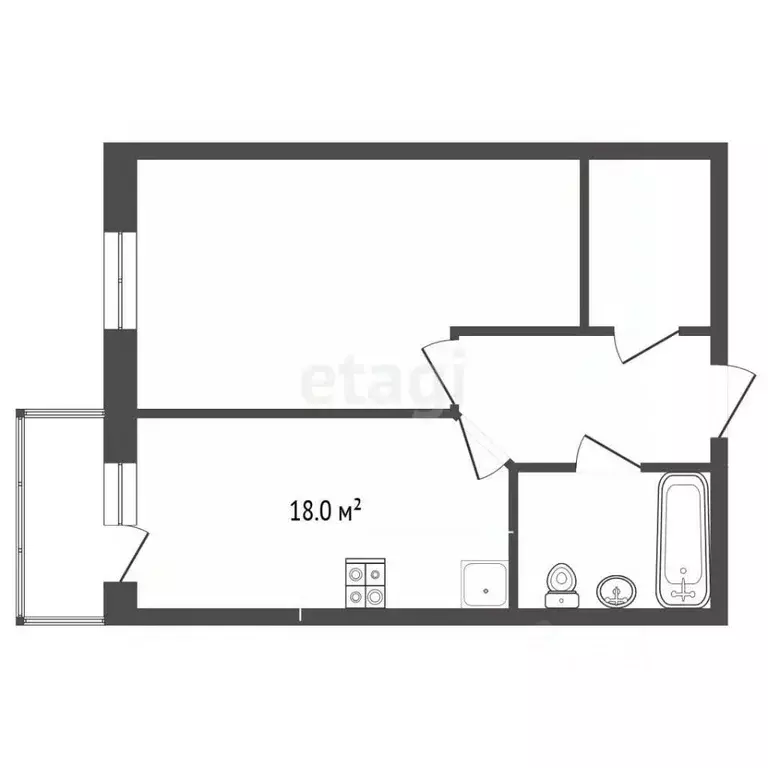 2-к кв. Алтайский край, Барнаул Балтийская ул., 95 (49.2 м) - Фото 1