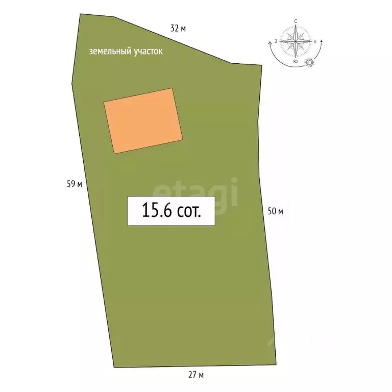 Участок в Алтай, Майминский район, пос. Алферово Заречная ул., 5 (15.6 ... - Фото 2
