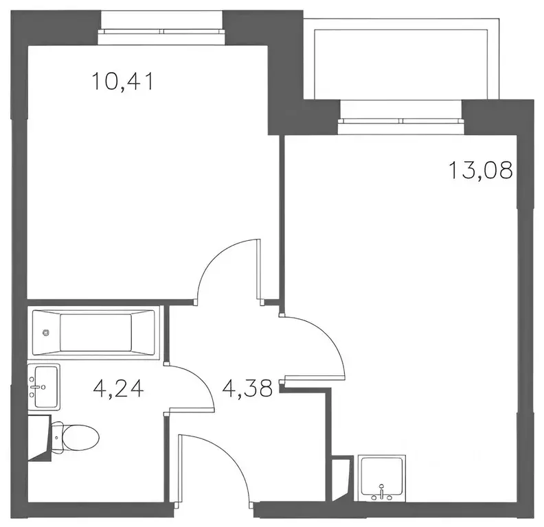 1-к кв. Москва Рязановское поселение, ул. Логинова, 7к2 (31.0 м) - Фото 1