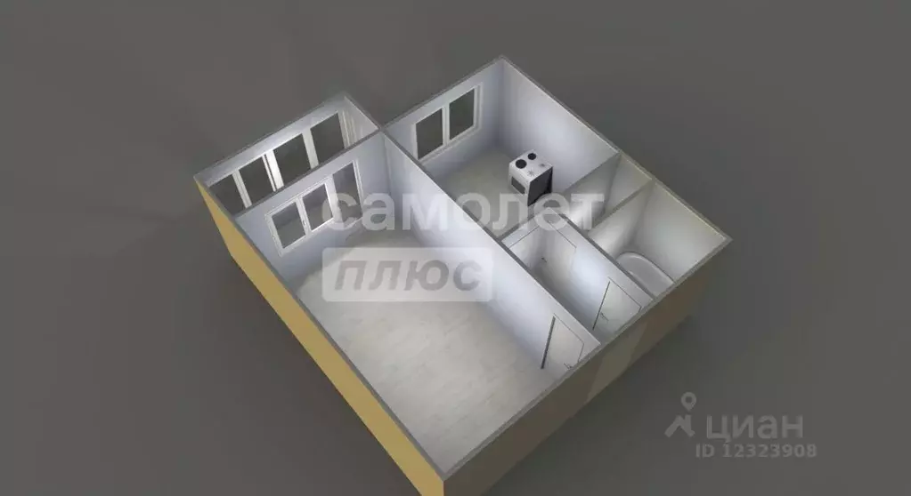 1-к кв. Московская область, Подольск ул. Ульяновых, 21 (34.0 м) - Фото 2