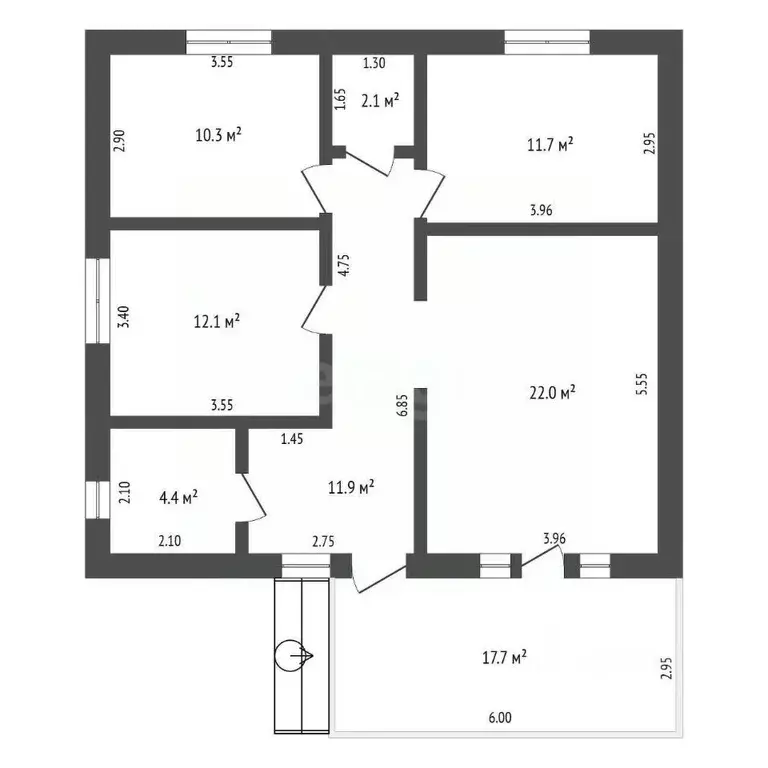 Дом в Крым, Симферопольский район, с. Урожайное, Крымской Весны кв-л  ... - Фото 2