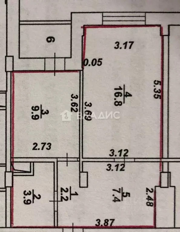 2-к кв. Воронежская область, Воронеж ул. 9 Января, 131 (40.2 м) - Фото 1