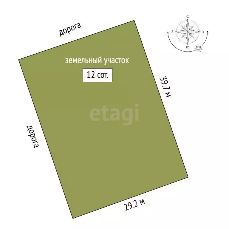 Участок в посёлок Увельский, Звёздная улица (12 м) - Фото 1